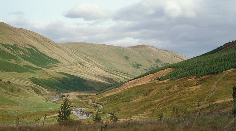 Lower Borrowdale from Huck's Bridge